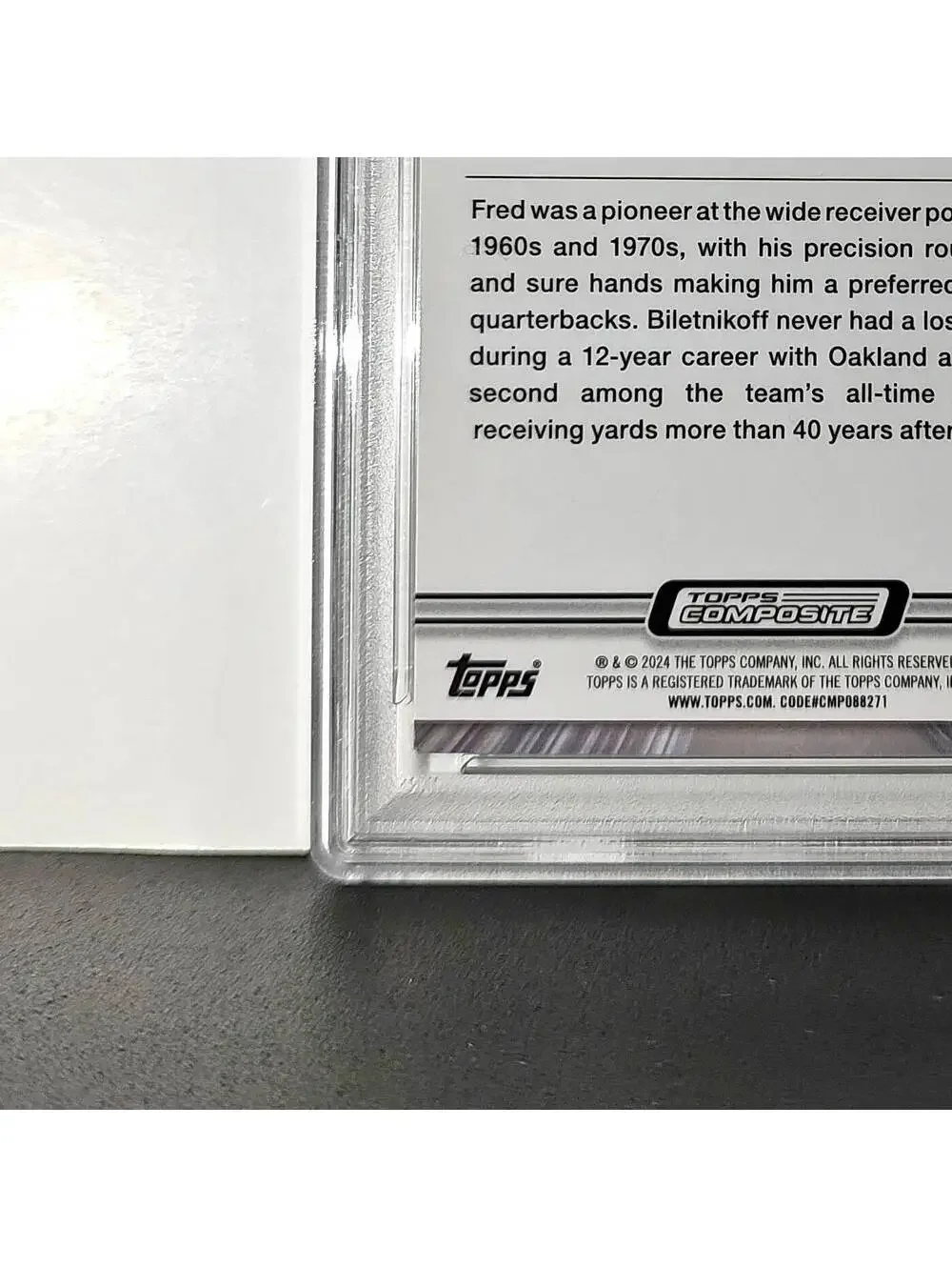 Fred Bilentnikoff 2023 Topps Resurgence 08/20 Lime Green Power Surge #81 PSA 10